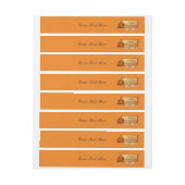 Thanksgiving omwikkellabel rond postzegel adreslabel wikkel (Vel)