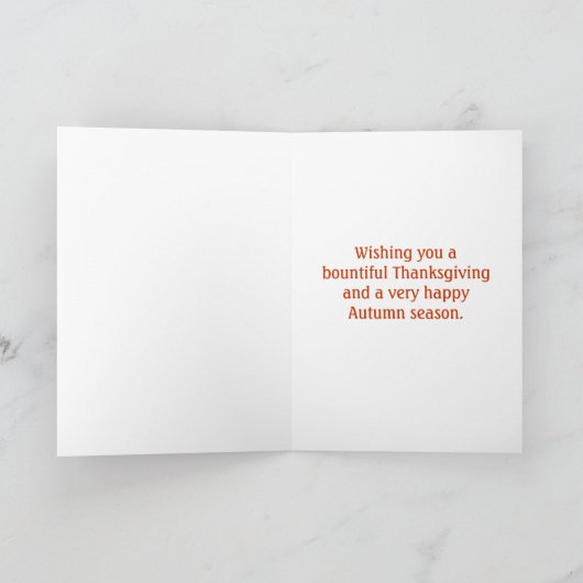 Thanksgiving Ontario, Canada Vakantiekaart Feestdagen Kaart (Binnen)