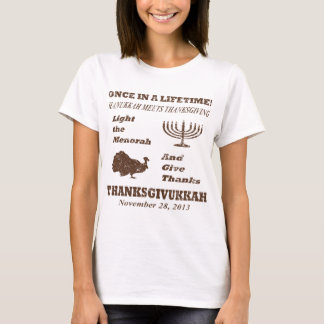Thanksgiving ontmoet hanukkah Funny Thanksgivukkah T-shirt