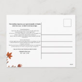 Thanksgiving ontvangt Pop onroerend goed realtor d Feestdagenkaart (Achterkant)