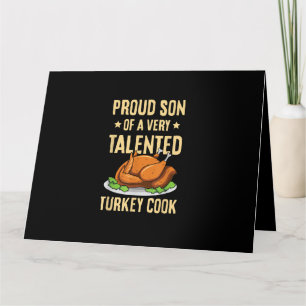 Thanksgiving Ontwerp voor een zoon van een Turkije Kaart