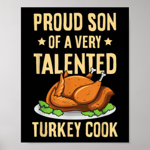 Thanksgiving Ontwerp voor een zoon van een Turkije Poster