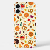 Thanksgiving Oogst en Hedgehog Pattern Case-Mate iPhone Case (Achterkant)