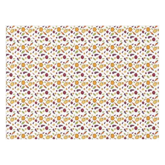 Thanksgiving oogst groentefamilie tafelkleed (Voorkant (Horizontaal))