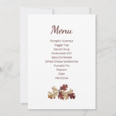 Thanksgiving Oogst Herfst Foliage Open Huis Kaart (Achterkant)