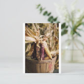 Thanksgiving oogst maïs feestdagenkaart (Staand voorkant)