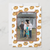  Thanksgiving Oogst Pompoen Lijst Foto Feestdagenkaart (Achterkant)