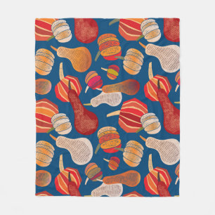 Thanksgiving Oogst: Pumpkin  Art Fleece Deken