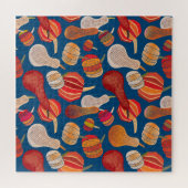 Thanksgiving Oogst: Pumpkin Art Legpuzzel (Horizontaal)
