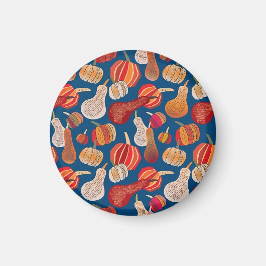 Thanksgiving Oogst: Pumpkin Art Magneet (Voorkant)