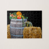 Thanksgiving Oogst Scene met loop en productie Legpuzzel (Horizontaal)