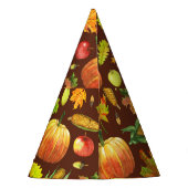 Thanksgiving oogst, waterverf naadloos patroon. feesthoedjes (Achterkant)