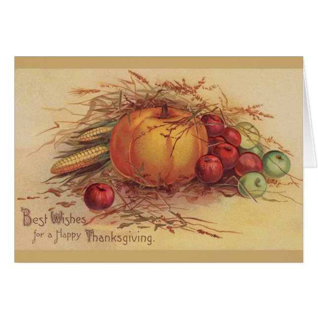  Thanksgiving Oogst Wenskaart (Voorkant Horizontaal)