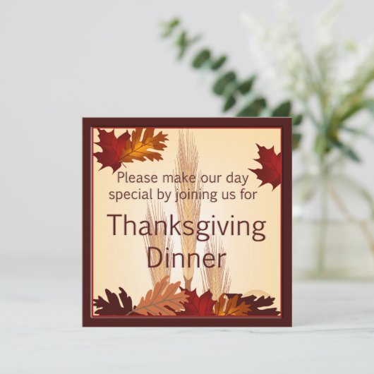 Thanksgiving oogstontwerp kaart (Staand voorkant)