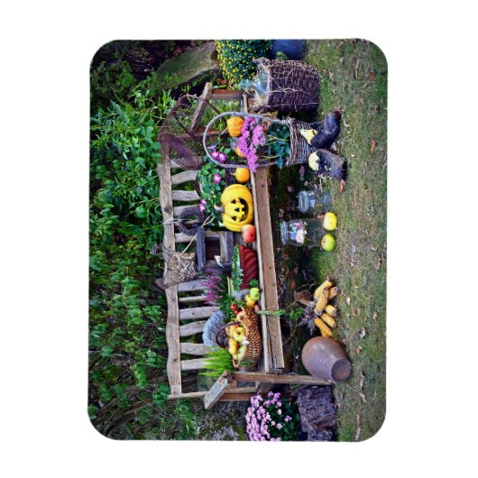 Thanksgiving op de Park Bench Magneet (Verticaal)