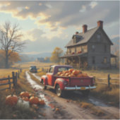 Thanksgiving op het platteland sticker (Voorkant)