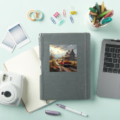 Thanksgiving op het platteland sticker (iPad Cover)