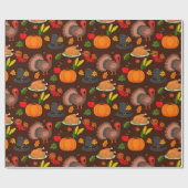 Thanksgiving-opvulpapier Cadeaupapier (Vlak)