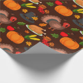 Thanksgiving-opvulpapier Cadeaupapier (Hoek)