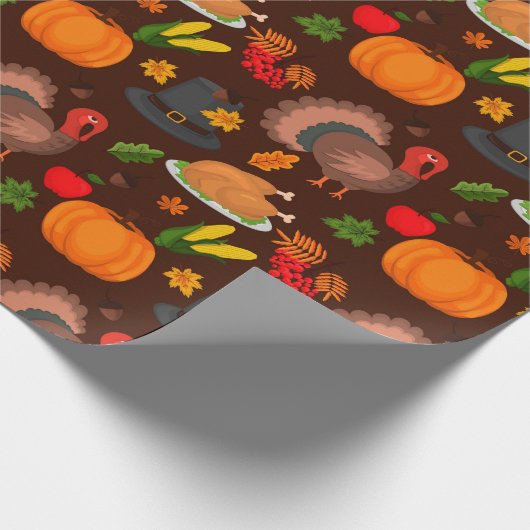 Thanksgiving-opvulpapier Cadeaupapier (Hoek)