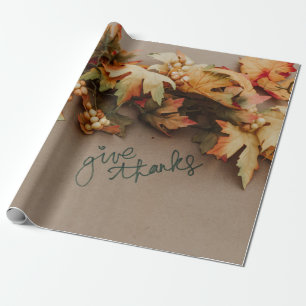 Thanksgiving-opvulpapier Cadeaupapier
