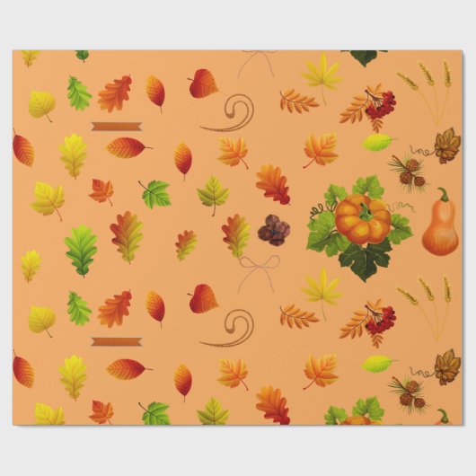 Thanksgiving-opvulpapier Cadeaupapier (Vlak)