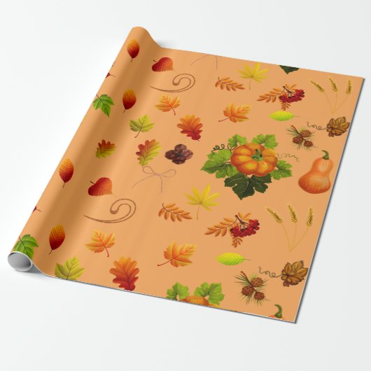 Thanksgiving-opvulpapier Cadeaupapier (Uitgerold)