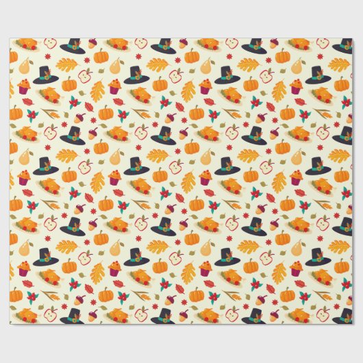 Thanksgiving-opvulpapier Cadeaupapier (Vlak)