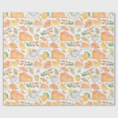 Thanksgiving-opvulpapier Cadeaupapier (Vlak)