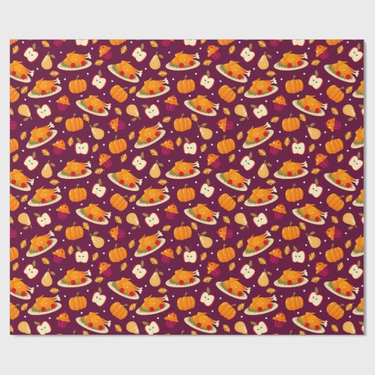 Thanksgiving-opvulpapier Cadeaupapier (Vlak)