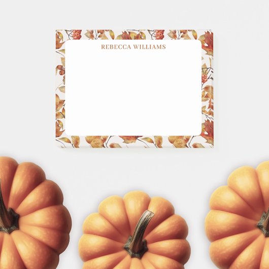Thanksgiving Oranje afval Naam Sjabloon Post-it® Notes
