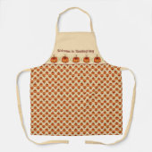 Thanksgiving Oranje Curvy Pumpkin naherfst Schort (Voorkant)