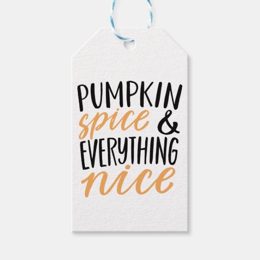 Thanksgiving Oranje en zwarte pompoenen Cadeaulabel (Voorkant)