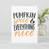 Thanksgiving Oranje en zwarte pompoenen Feestdagenkaart (Staand voorkant)