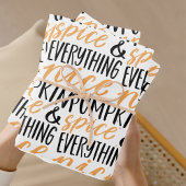 Thanksgiving Oranje en zwarte pompoenen Inpakpapier Vel