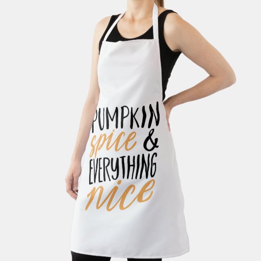 Thanksgiving Oranje en zwarte pompoenen Schort (Insitu)