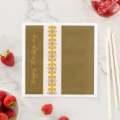 Thanksgiving Oranje gepatenteerd Servet (Insitu)