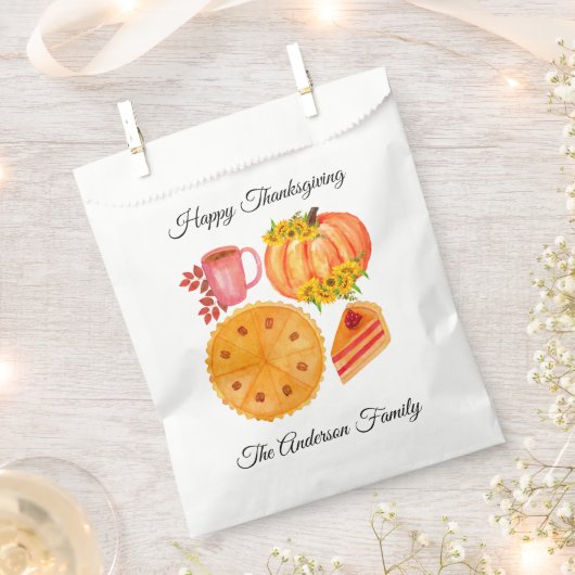 Thanksgiving Oranje pompoentaart Friendsgiving Bedankzakje (Geknipt)