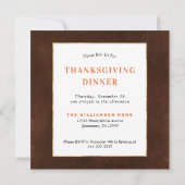 Thanksgiving Oranje Pumpkins Floral Kaart (Achterkant)