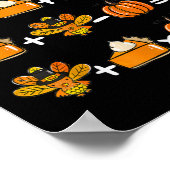 Thanksgiving Orde van Operaties Wiskunde Docent Qu Poster (Hoek)
