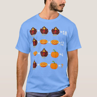 Thanksgiving Orde van Verrichtingen Quiz Wiskunde  T-shirt