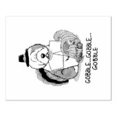 Thanksgiving Oude Engelse Sheepdog (grijs 1) Fun Rubberstempel (Afrduk)