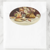  Thanksgiving Ovale Sticker (Tas)