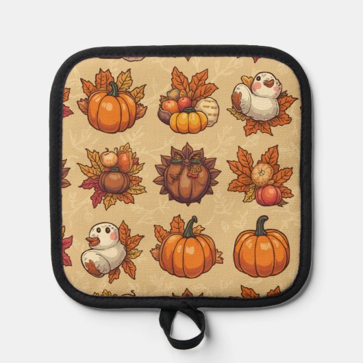 Thanksgiving ovenwanten pannenlap (Voorkant)