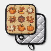 Thanksgiving ovenwanten pannenlap (Voorkant / Achterkant)