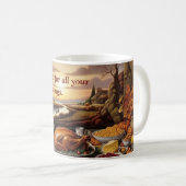 Thanksgiving Overvloed Koffie Mok (Voorkant rechts)
