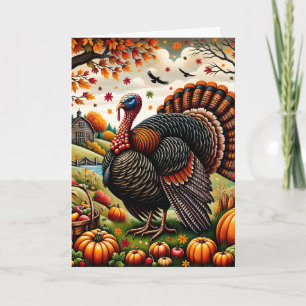 Thanksgiving overvloedige oogst kaart