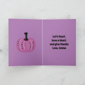 Thanksgiving Paarse pompoen en herfst (Binnen)