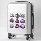 Thanksgiving Paarse Pompoen Stickerblad Sticker (Koffer)