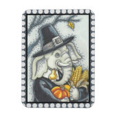 THANKSGIVING PACHYDERM, PILGRIM ELEPHANT MAGNET MAGNEET (Verticaal)